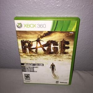 Xbox 360 Rage Anarchy Edition Game id Bethesda All 3 Discs Tested No Manual